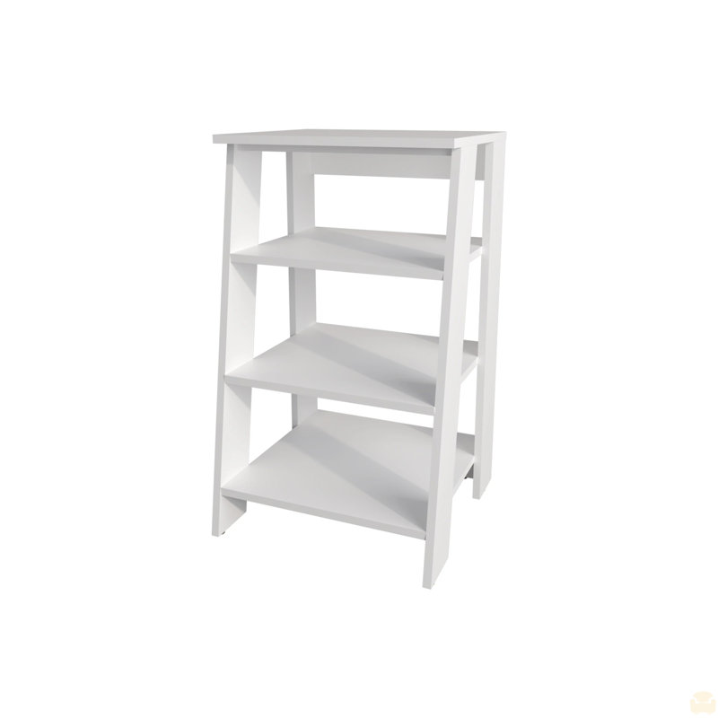 Freestanding Bathroom Shelf with Open Storage, White