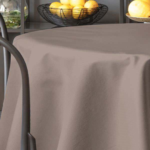 Faux Linen Tablecloth, 102" x 80", Barley
