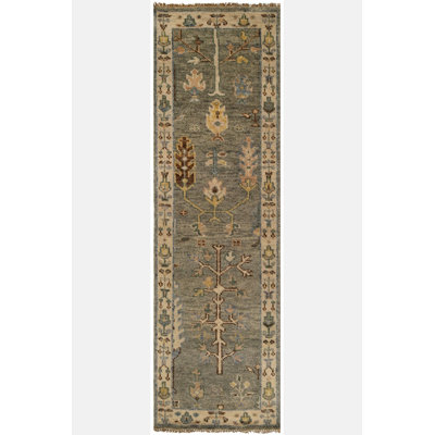 Bakshaish Oriental Area Rug in Gray