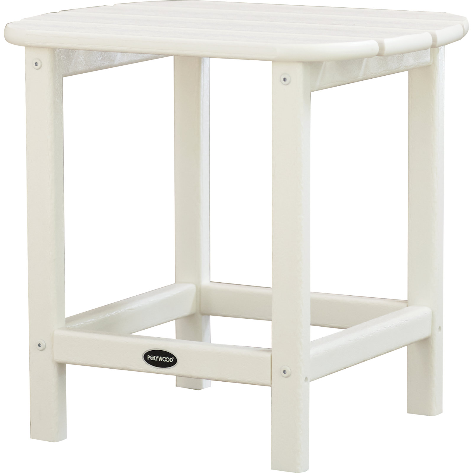 POLYWOOD South Beach 26" Counter Side Table, White
