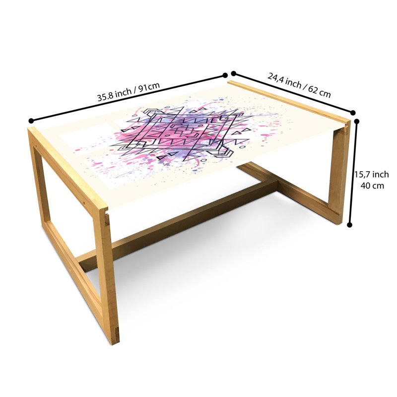 Jameriah Sled Coffee Table, 90cm H x 62cm W x 40cm D