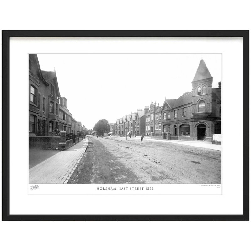 Horsham, East Street 1892 by Francis Frith - Single Picture Frame Print, 40cm H x 50cm W x 2.3cm D