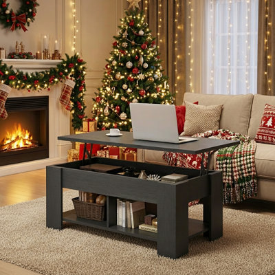 Sparta Lift Top Extendable Coffee Table With Storage