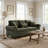 Chenille Convertible Sleeper Sofa Bed with Nailhead Trim-2041488561