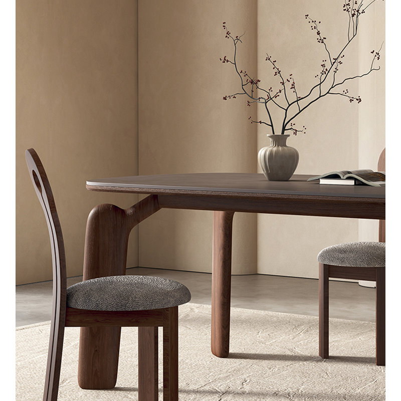 Table de salle à manger Wabi-Sabi, H 29,53 po x L 62,99 po x l 31,5 po