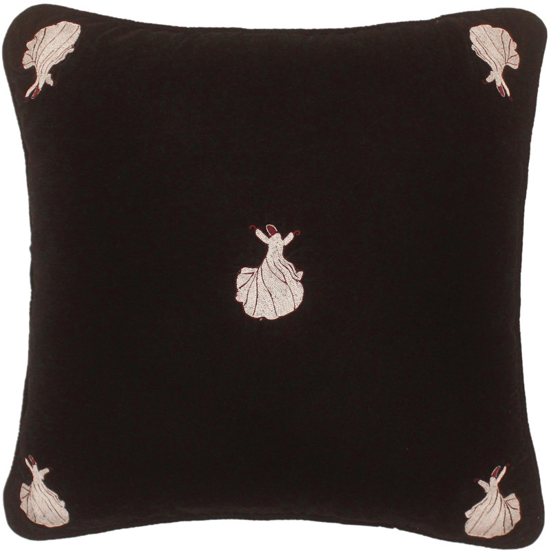 Britan Velvet Geometric Throw Pillow