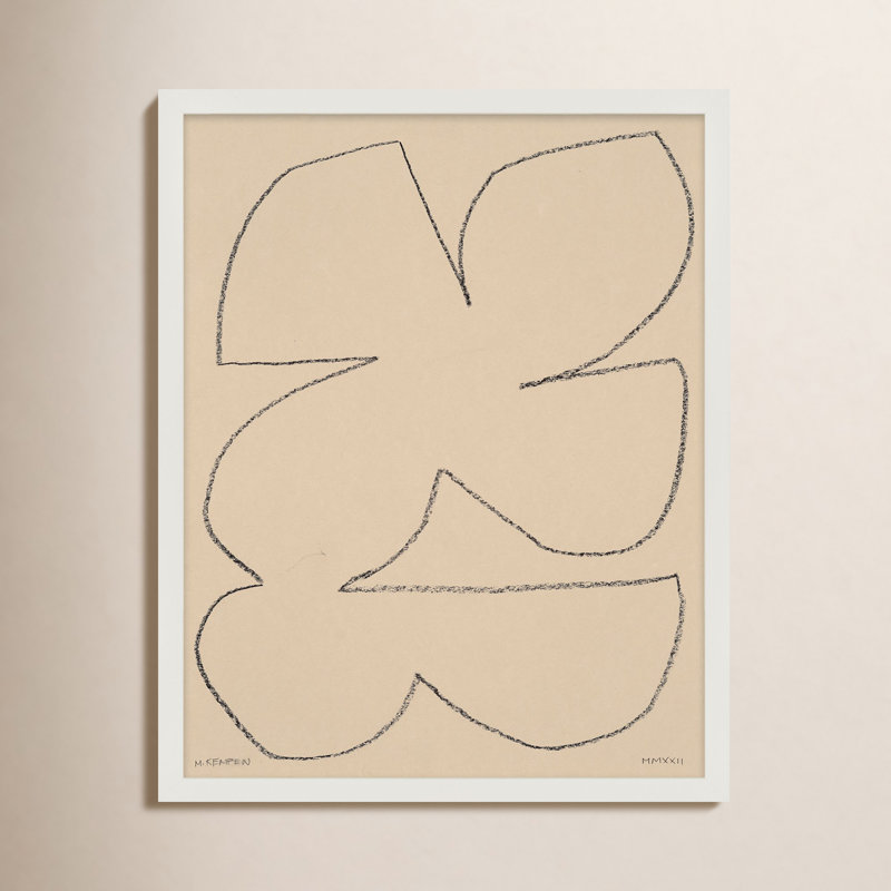 Outlines 4 Print by Michael Kempen, White , 20" H x 16" W x 1.25" D