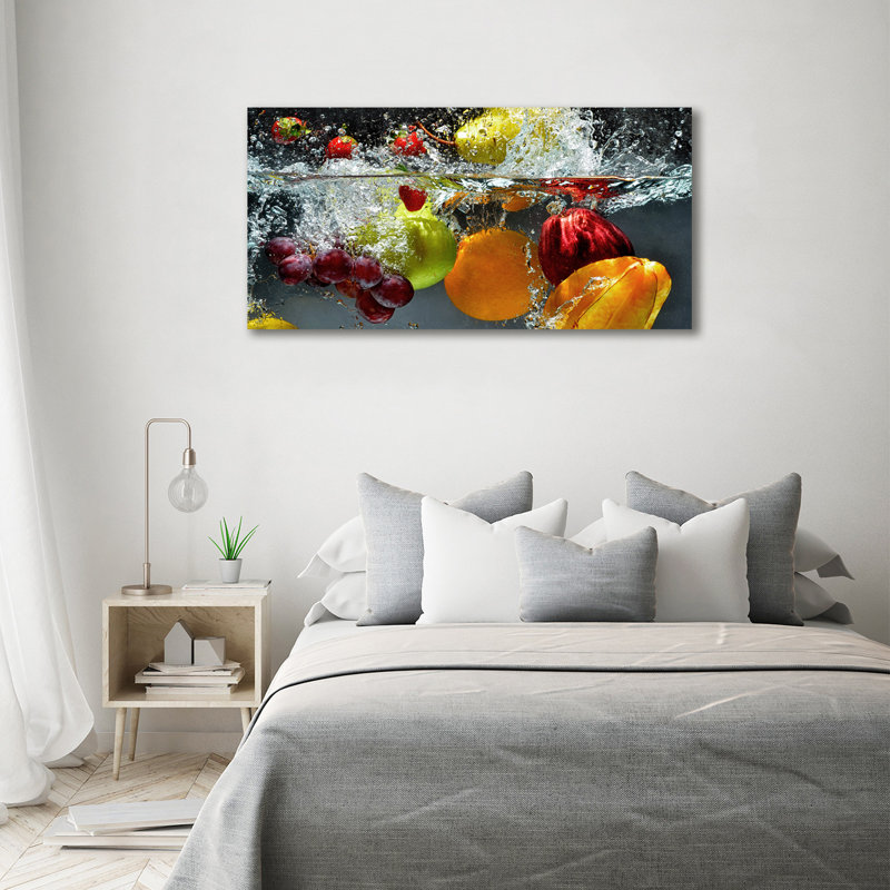 Fruits And Vegetables - Wrapped Canvas Print, 70cm H x 140cm W