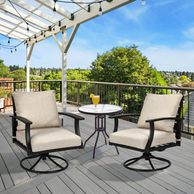 Outdoor Water-resistant Deep Seat Cushion Set