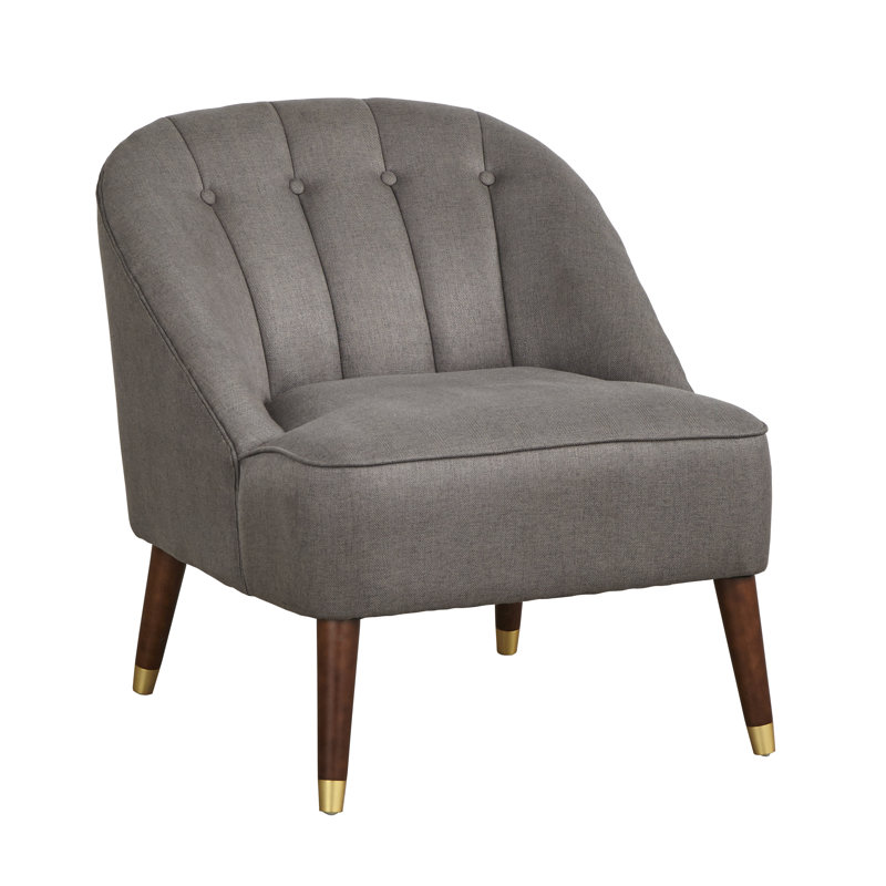 Upholstered Side Chair, Feather Gray Fabric