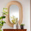 Miroir d'appoint mural brun naturel Morrison