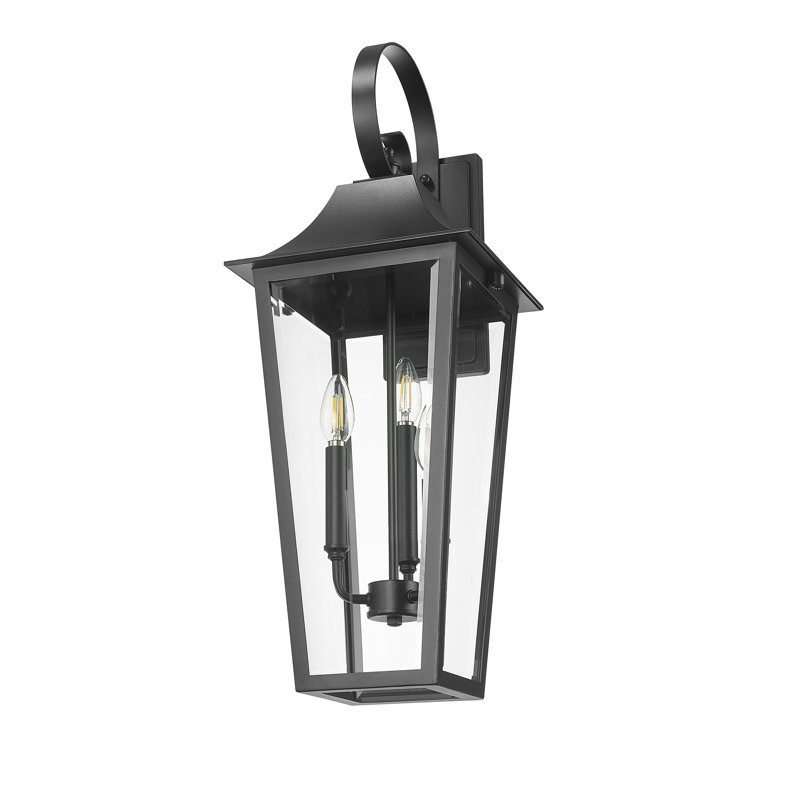 Applique murale d'extérieur 3 lumières Barling, H 27,25 po x l 10 po x P 11 po