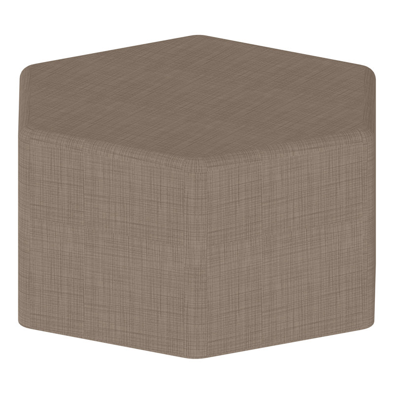 Tabouret hexagonal structuré de Learniture, Brun hachuré
