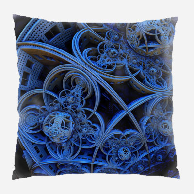 Circle Microsuede Reversible Throw Pillow