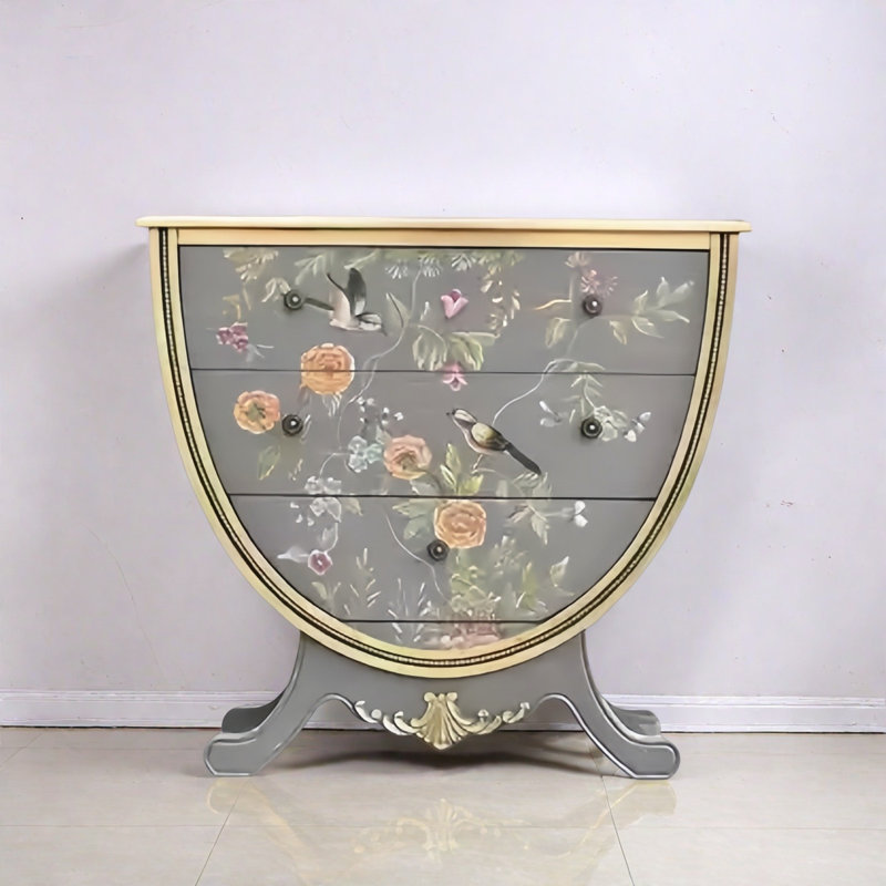 Elegant Design Hand-Painted 3-Drawer Accent Chest