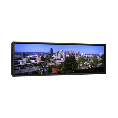 Downtown Skyline, Cincinnati, Hamilton County, Ohio, USA by Panoramic Images - Unframed Panoramic Gallery-Wrapped Canvas Giclée on Canvas