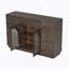 Grand garde-manger arqué avec portes en rotin, tablettes réglables et deux tiroirs pour des solutions de rangement flexibles et respirantes-701121833