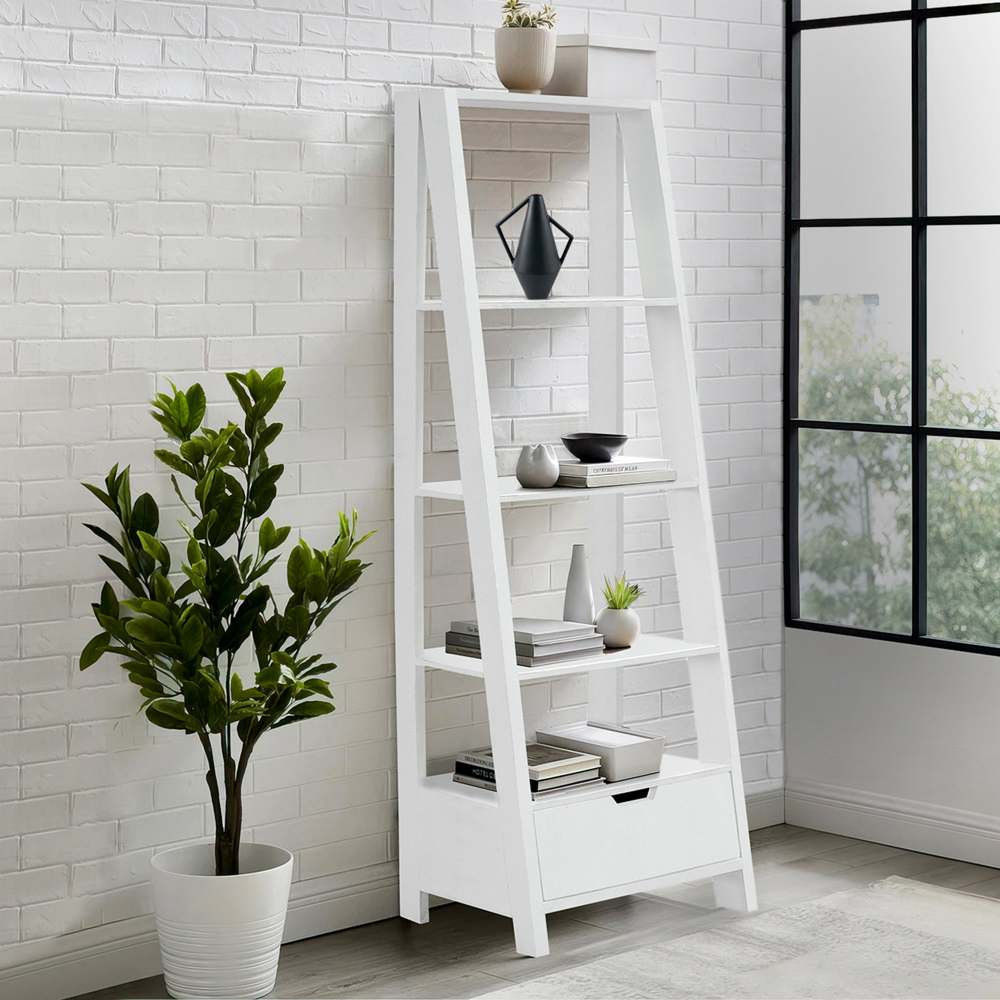 Latitude Run® Etagere Ladder Bookcase Wayfair Canada
