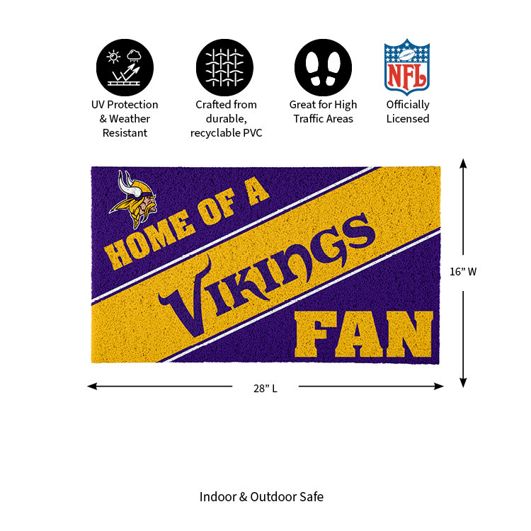 Paillasson NFL Home of a Fan Team, Vikings du Minnesota