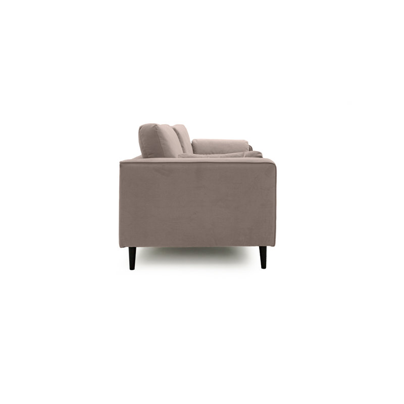 Millerville 4 Seater Velvet Sofa, Taupe