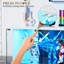 Premium Display Sideboard with Tri-Color Sensor, Removable Glass Shelves and Lock-1782074195