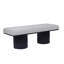 Banc rembourré Boucle avec pieds épais-102311185