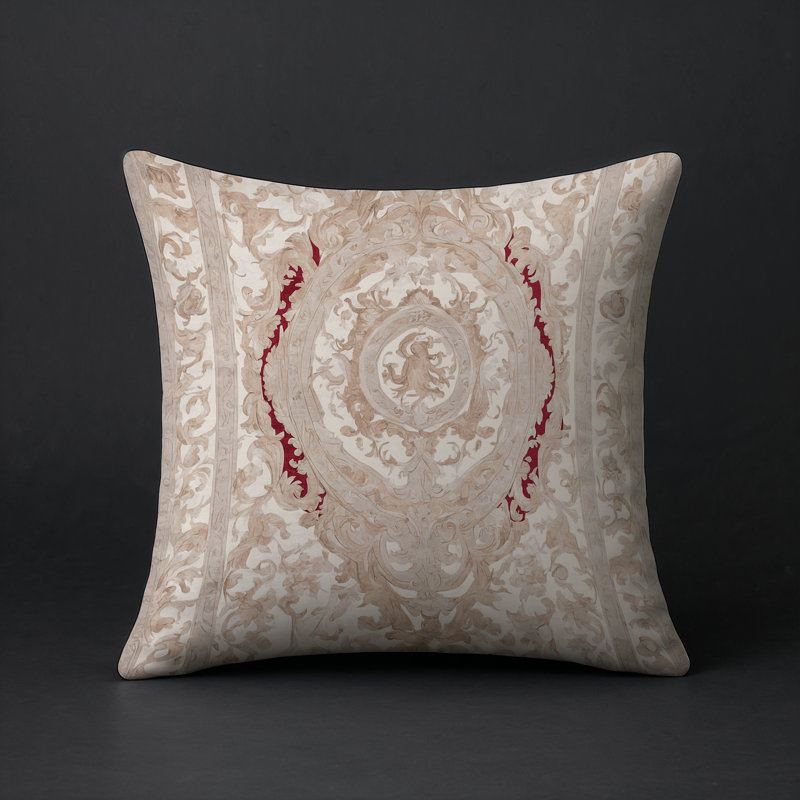 Coussin décoratif intérieur et extérieur Modern, Gris oriental 10, Carré 16 po