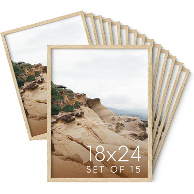 Wood Picture Frame - Set of 15