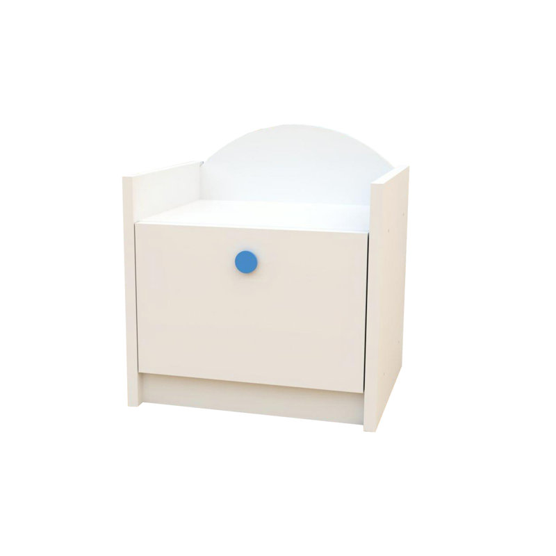 Szn02 bedside table, white handle