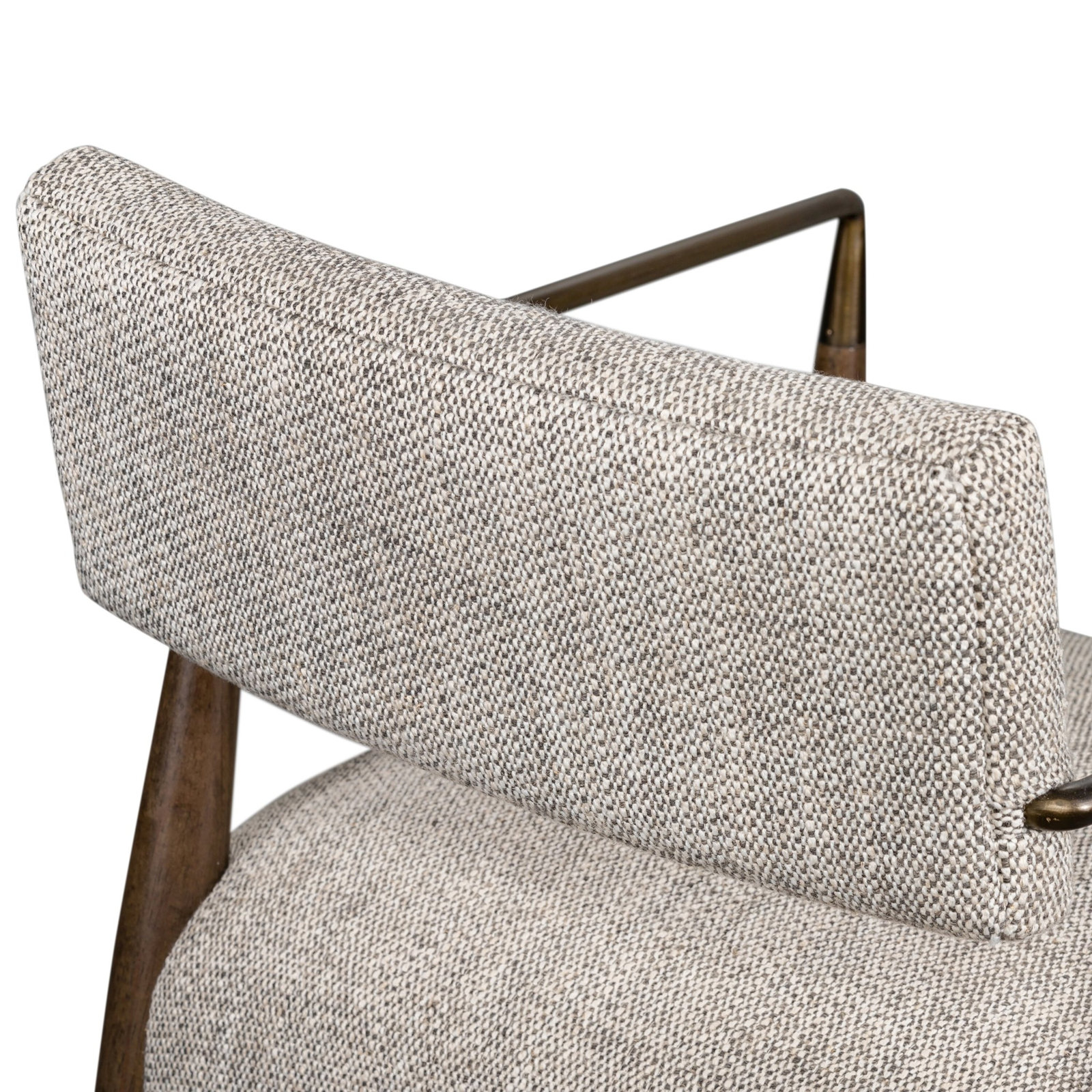 Deana Bar Stool, Sierra Brown/Aged Bronze, Thames Coal/Polyester Blend, Bar Stool (31.97" Seat Height)