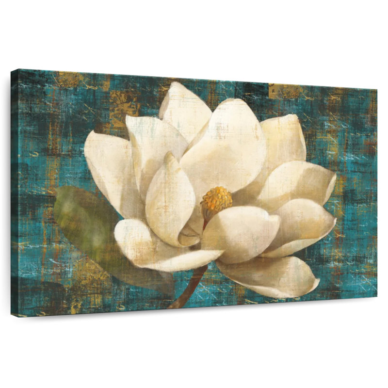 Harnek Magnolia Blossom Turquoise, 24" H x 36" W