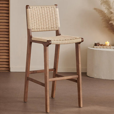Chaise d'appoint à dossier noisette (ensemble de 2)