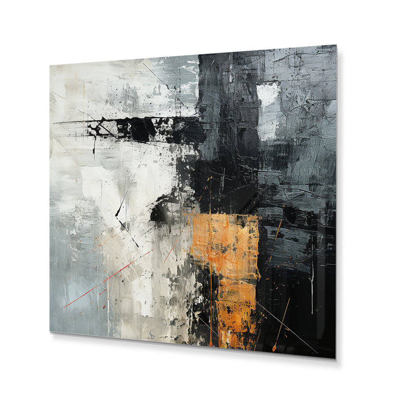 - Art mural abstrait en métal, H 16 po x l 16 po x P 1 po