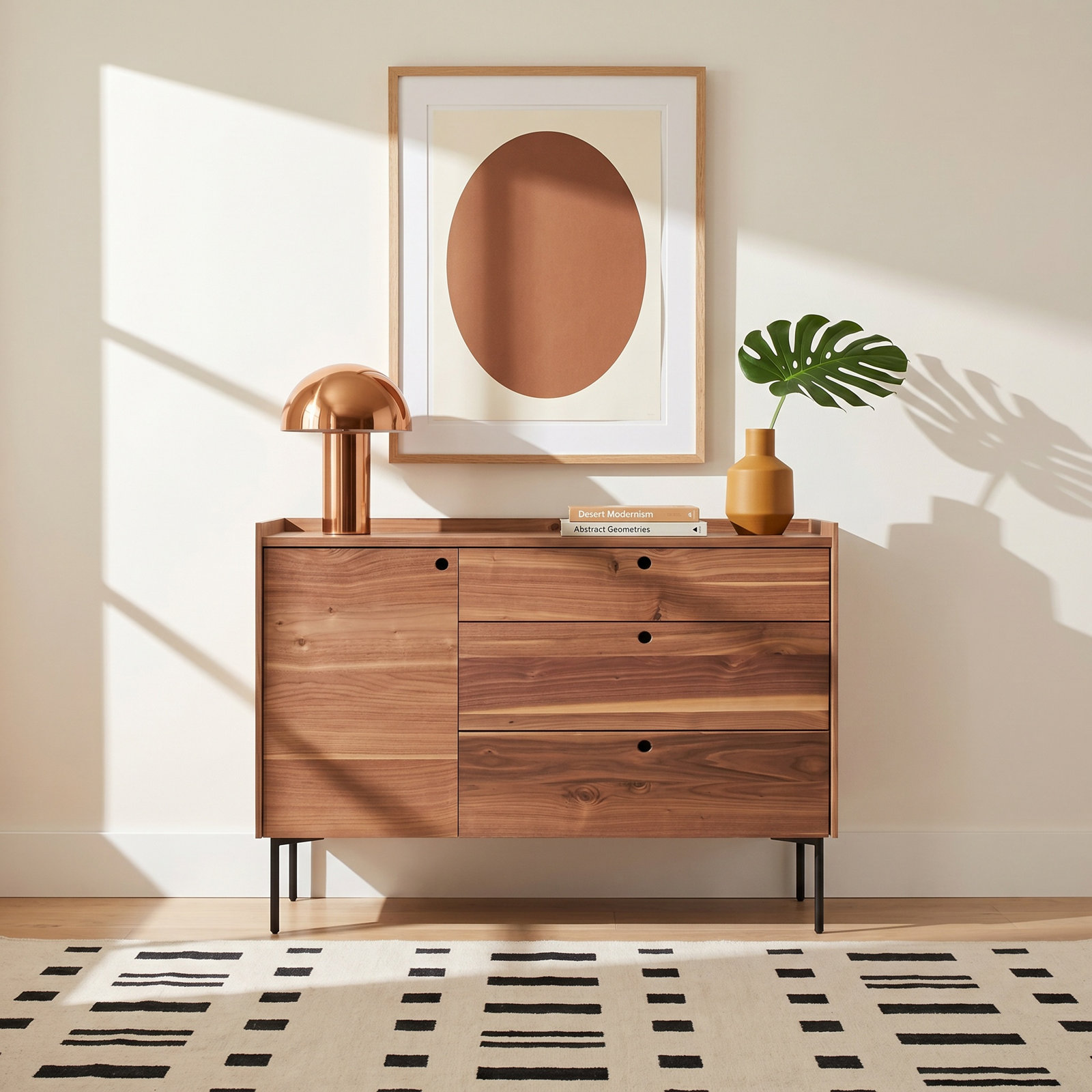 Peek 49'' Sideboard, Rustic Walnut