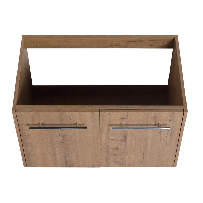 Meuble-lavabo à fermeture en douceur 30 po avec lavabo, pour petite salle de bain