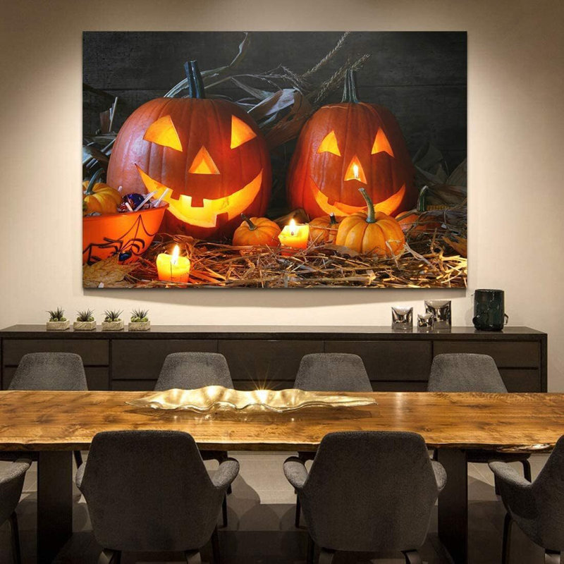 «Lily-Jack Halloween», impression sur toile, H 12 po x l 18 po x P 1,5 po