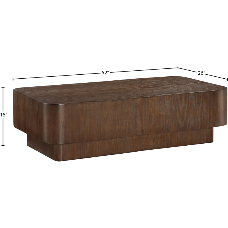 Table basse Merlean, Brun