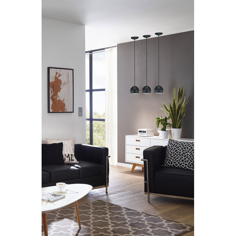 Creola 1 - Light Single Pendant, Black
