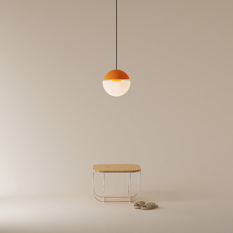 Cora Pendant Light, Persimmon, Black