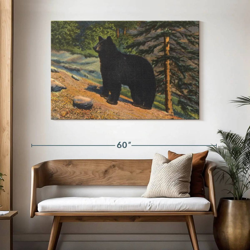 Brampt Black Bear, 32" H x 48" W