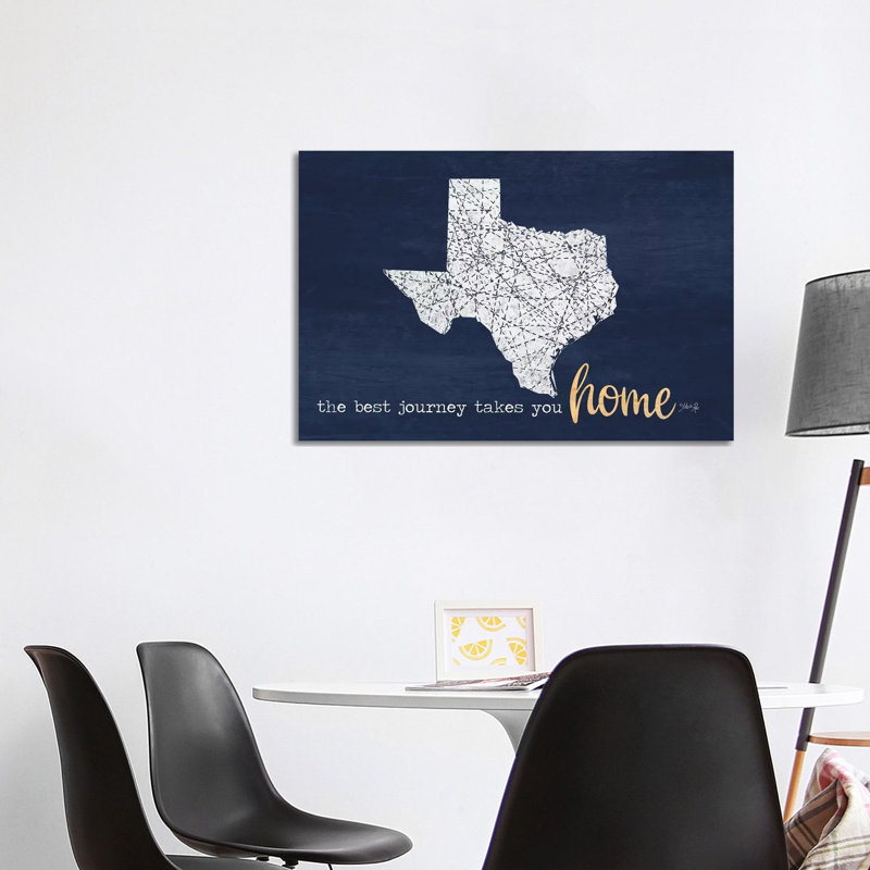 Best Journey - Texas by Marla Rae - Print on Canvas, 66.04cm H x 101.6cm W x 3.81cm D, Wrapped Canvas