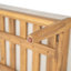 Chaises longues d'extérieur en bois d'acacia avec coussins amovibles Sandy