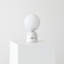 Grande lampe de chevet moderne en marbre et globe givré 15 po Mila-126420616-87756009