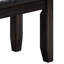 Banc avec coussin touffeté