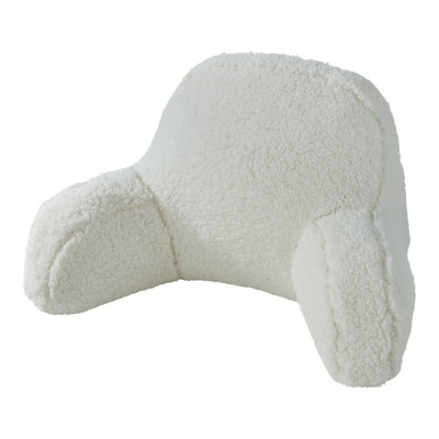 Faux Shearling Bed Rest Pillow