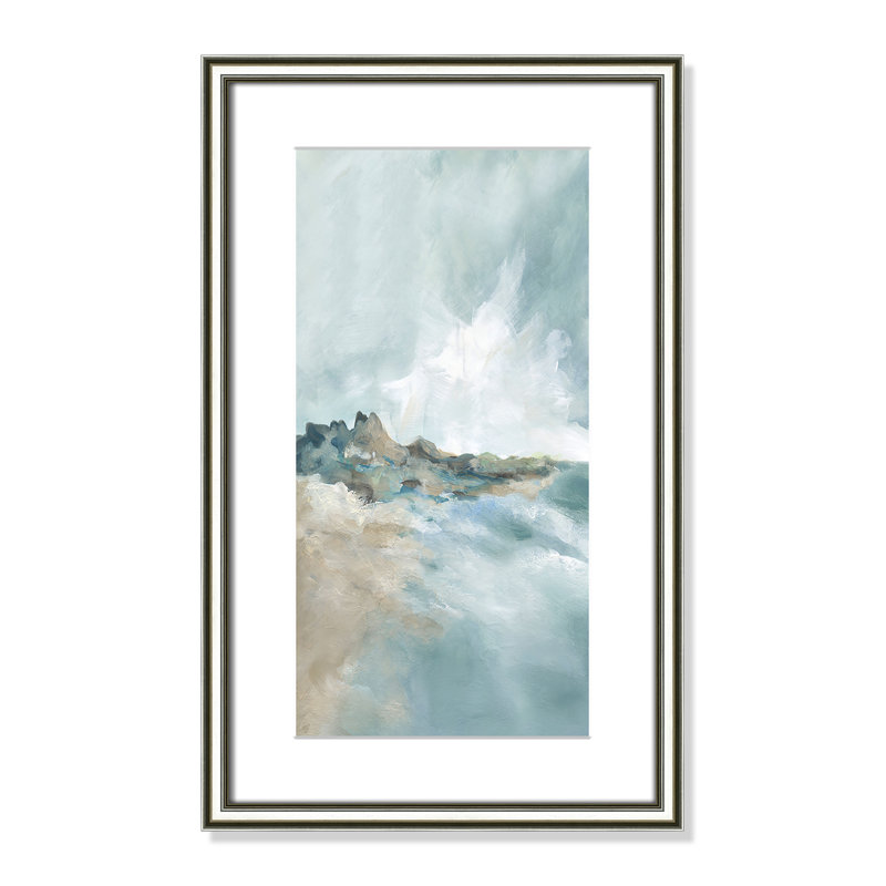 Imprimé Sandpoint par Carol Robinson, Reproduction encadrée avec passe-partout, Argent classique