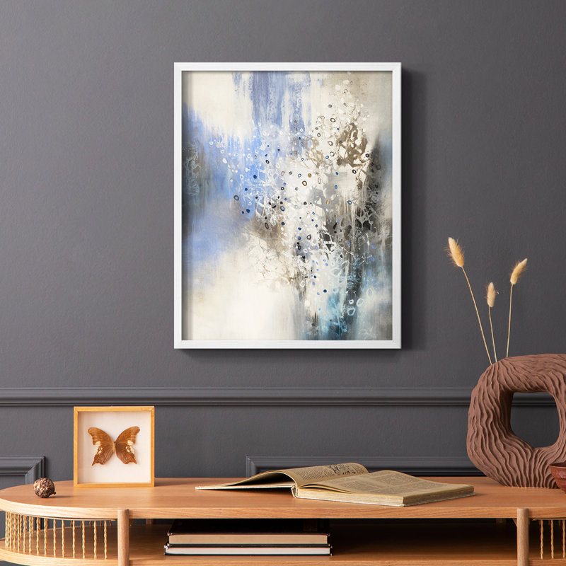Glacier Stones, reproduction encadrée - bois massif, Blanc, H 20 po x l 16 po