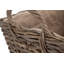 Wicker Rattan Wheeled Log Basket-272294573