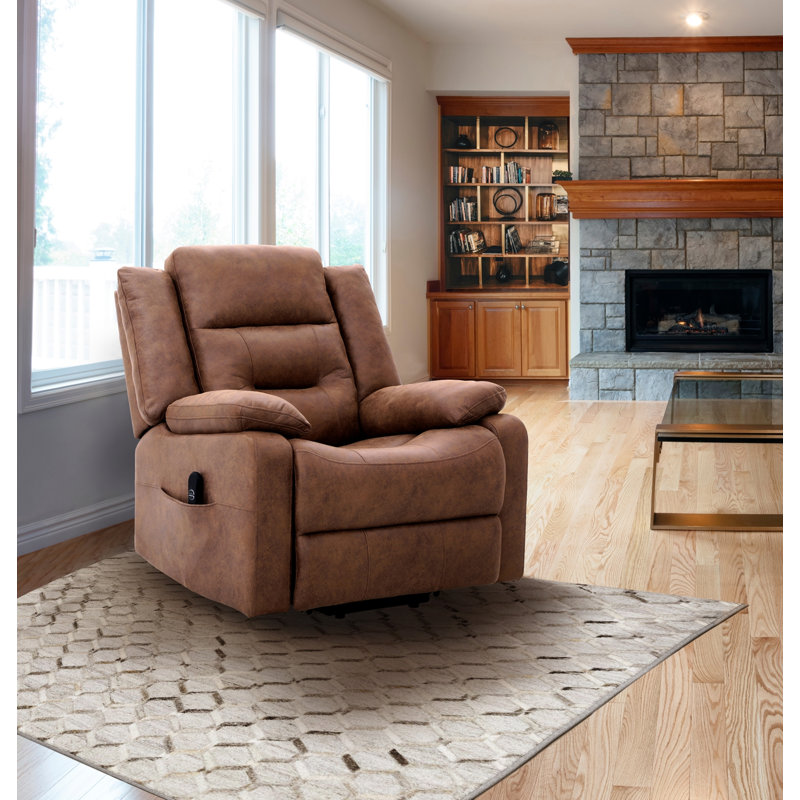Fauteuil inclinable médical Power Lift, brun, Brown