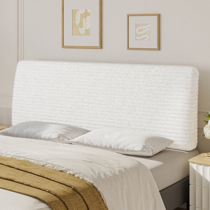 Tête de lit tapissier et ergonomique Tête de lit en tissu de 6,3 po de largeur convenant aux matelas de 8 à 14 po , Grand